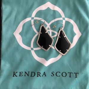 Black and silver Kendra Scott earrings